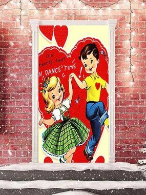 NEW Door Huge Wall Covering Retro Tapestry Drape 30x80" SO Cute!!